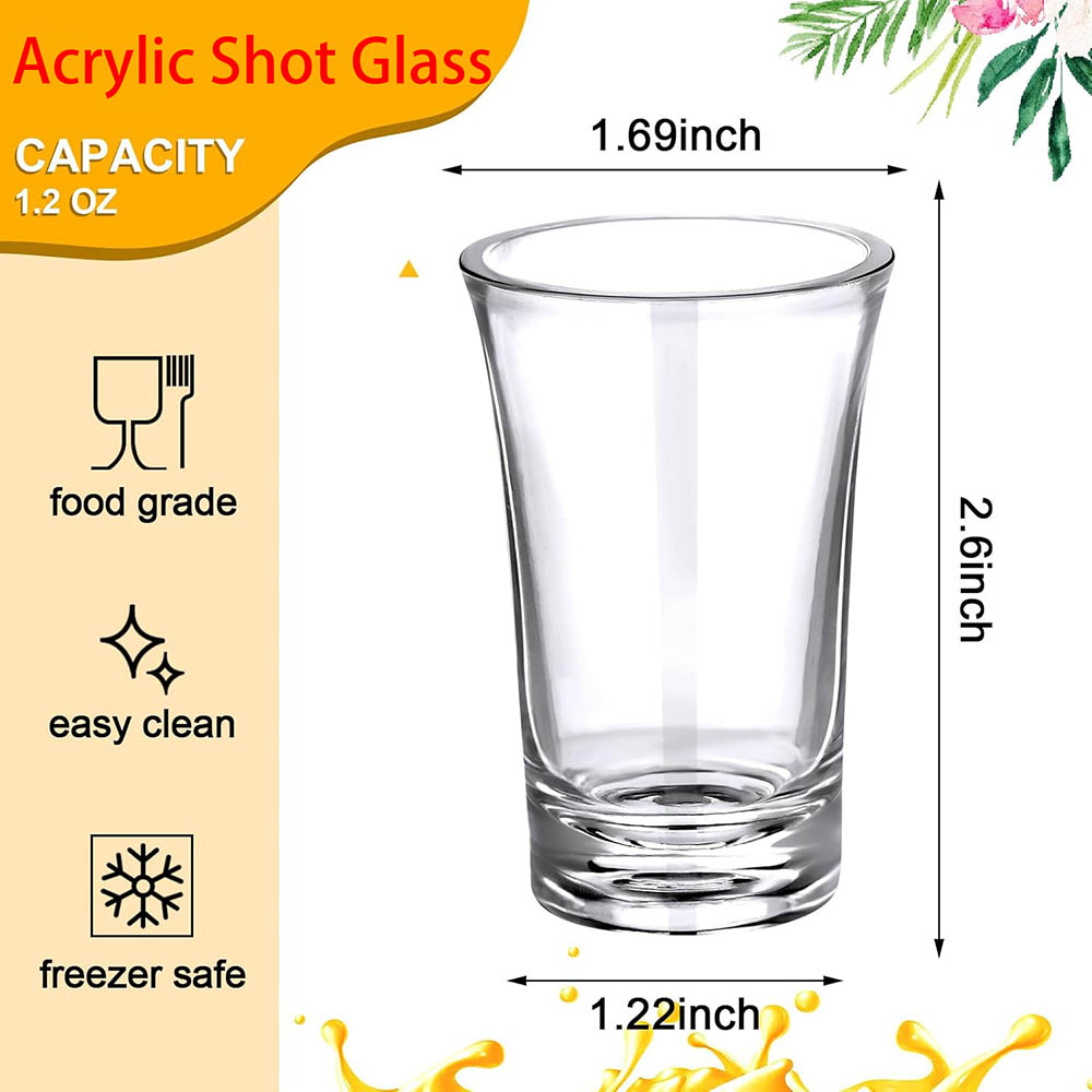 1.2oz Acrylic Shot Glass Bulk  - Espresso Shot Glass review and price