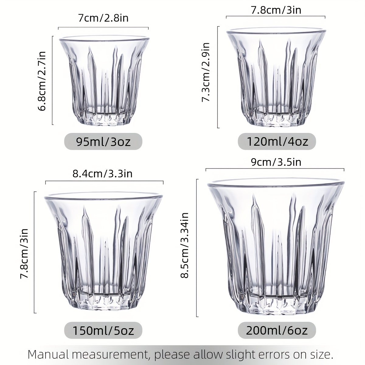 2 Pack Espresso Cups, Clear Gl - Espresso Shot Glass review and price