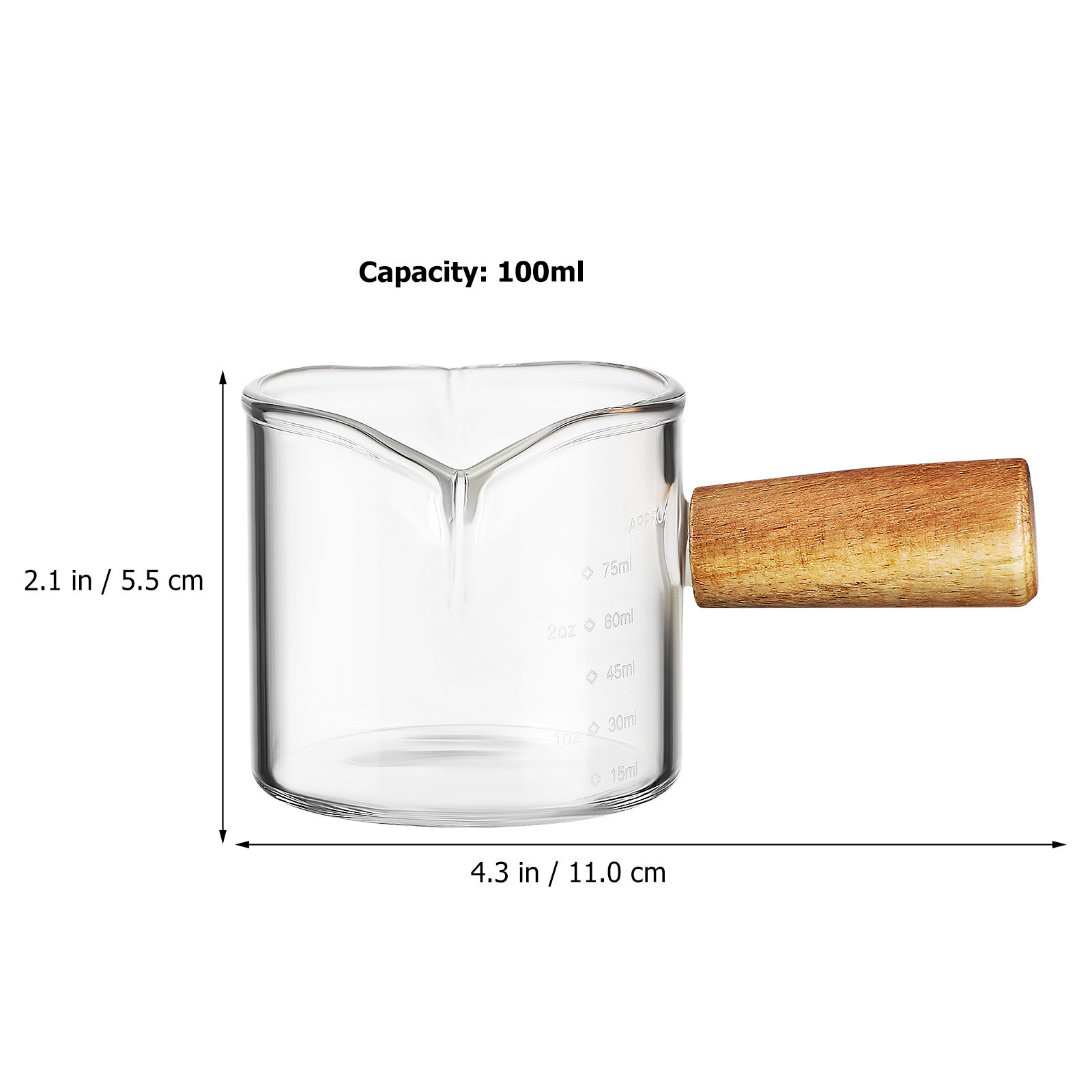 2Pcs Premium Thick Glass Coffe - Espresso Shot Glass review and price