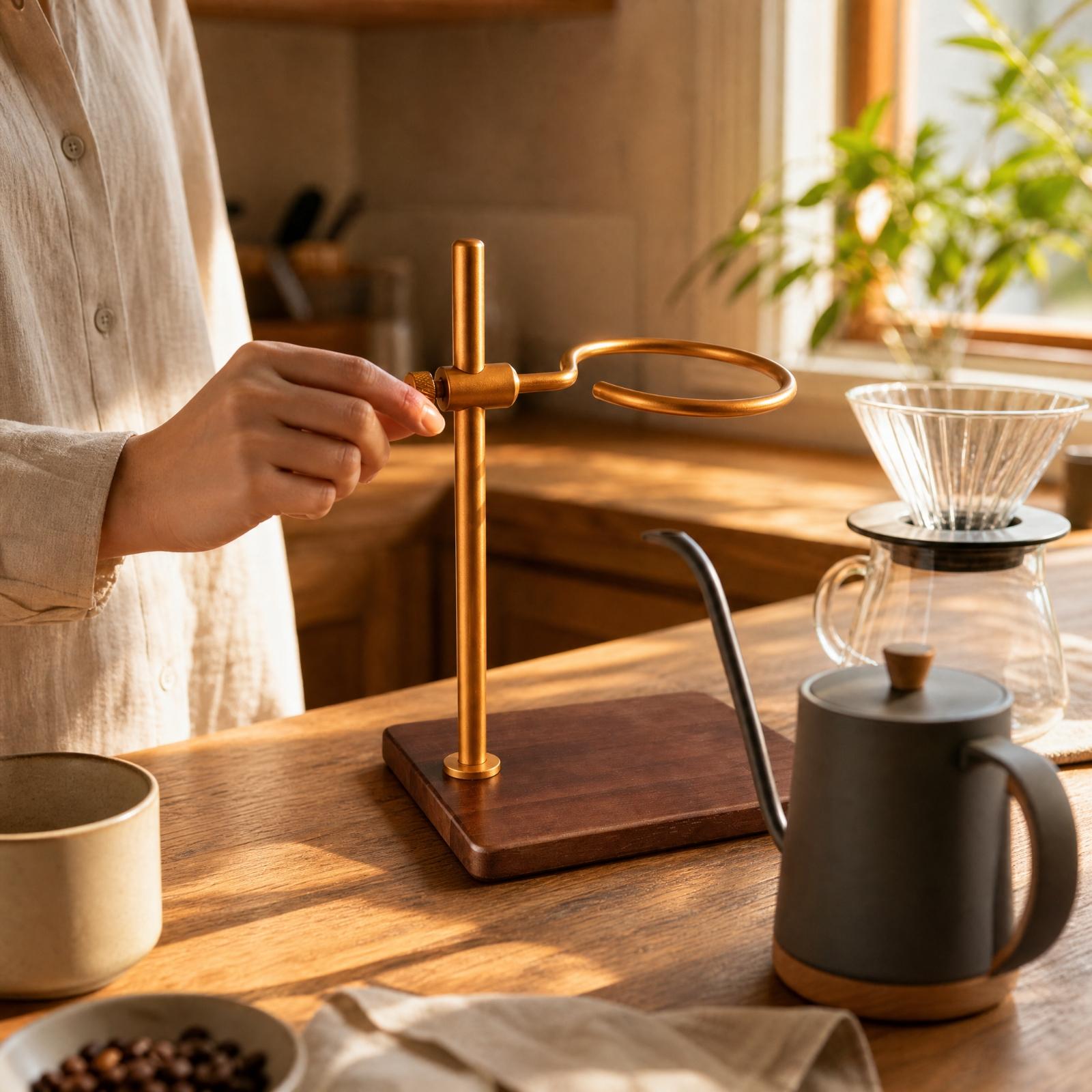 Adjustable Wooden Coffee Drip  - Coffee Equipment Pour Over review and price