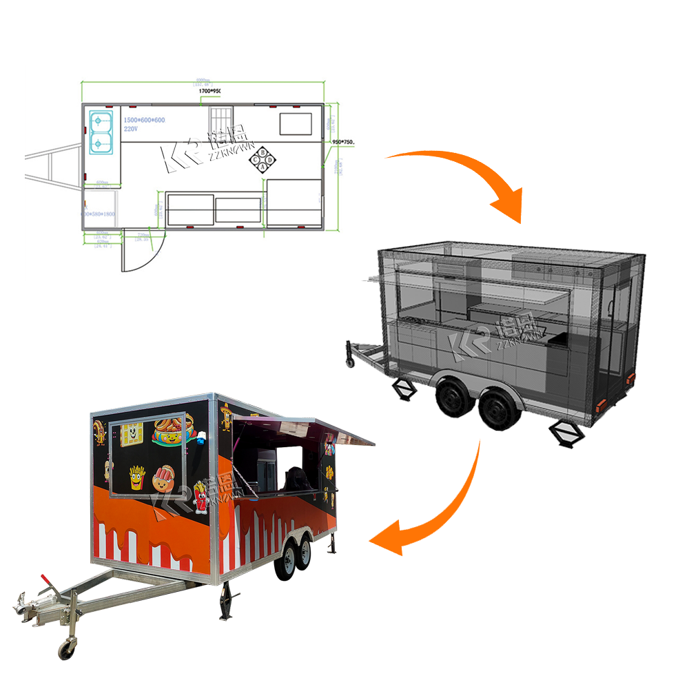 Custom Size Grill Equipment Mo - Coffee Van Equipment review and price