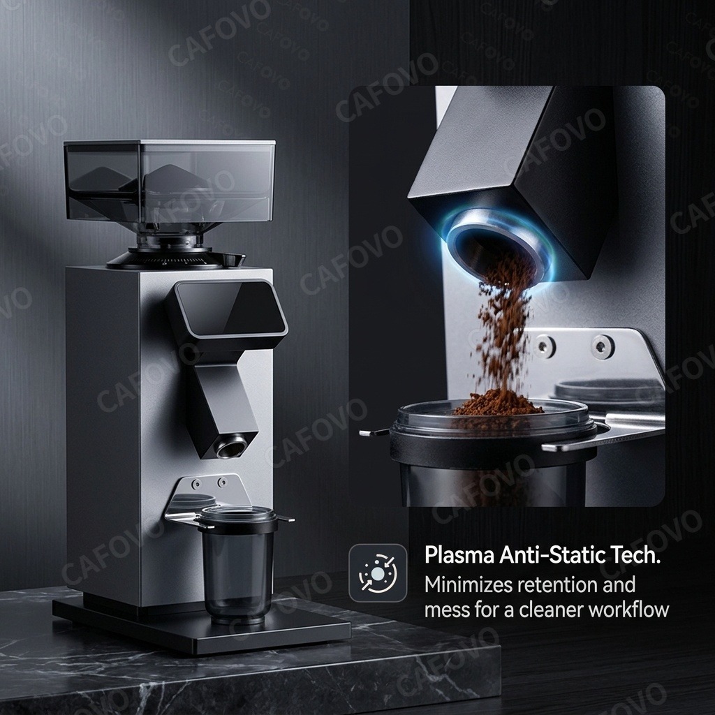 CAFOVO G964F Time-Based Dosing - Coffee Grinder Burr Flat review and price