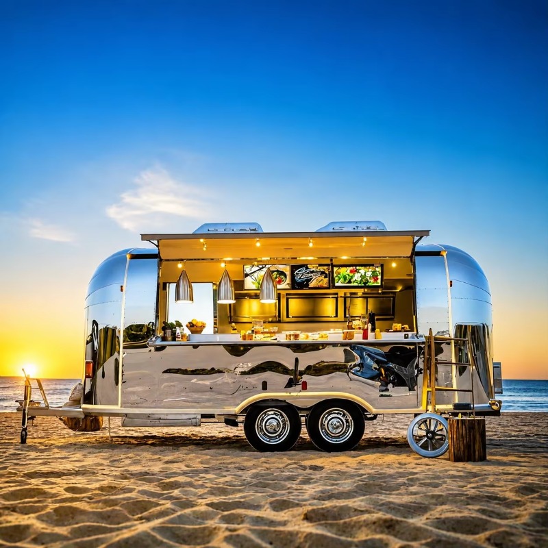 Food Truck Coffee Trailer Stre - Coffee Van Equipment review and price
